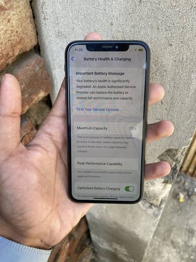 I phone xs 64 gb non pta panel change battery original