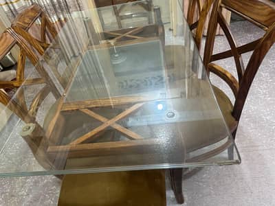 Akhroot wood 6 seater Dinning Table