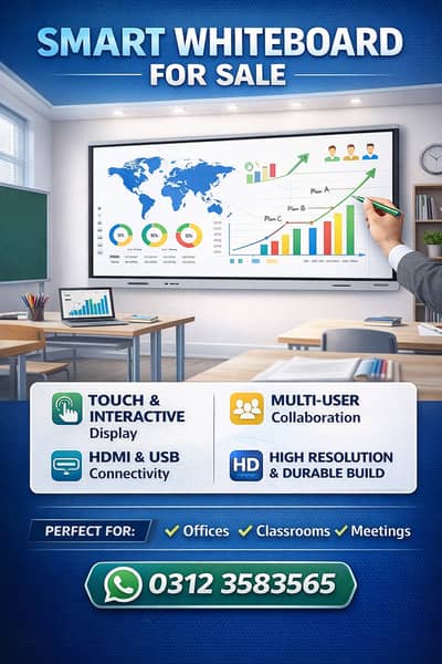 Smart Touch Screen | Smart White Board | Android Flat Panel