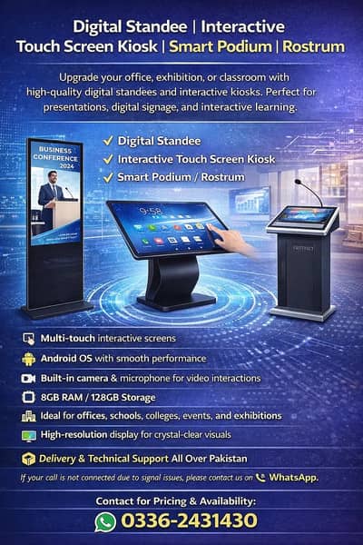 Digital standees | Interactive Board | Flat Panel |