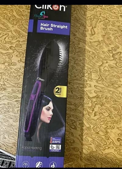 straigtener brush