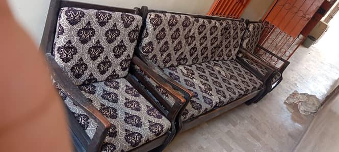 5 Seater Sofay Set (Wood)