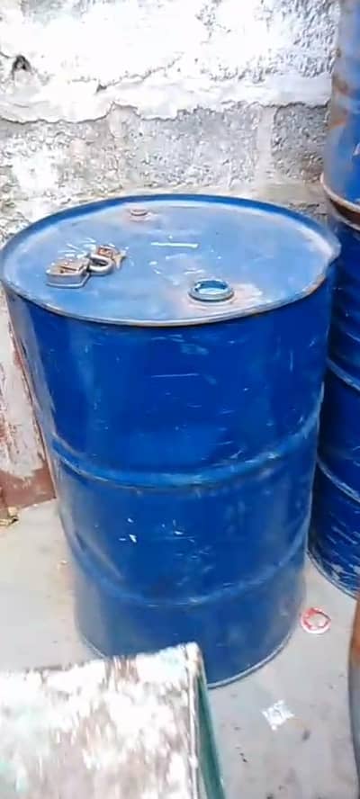 available big empty metal drums