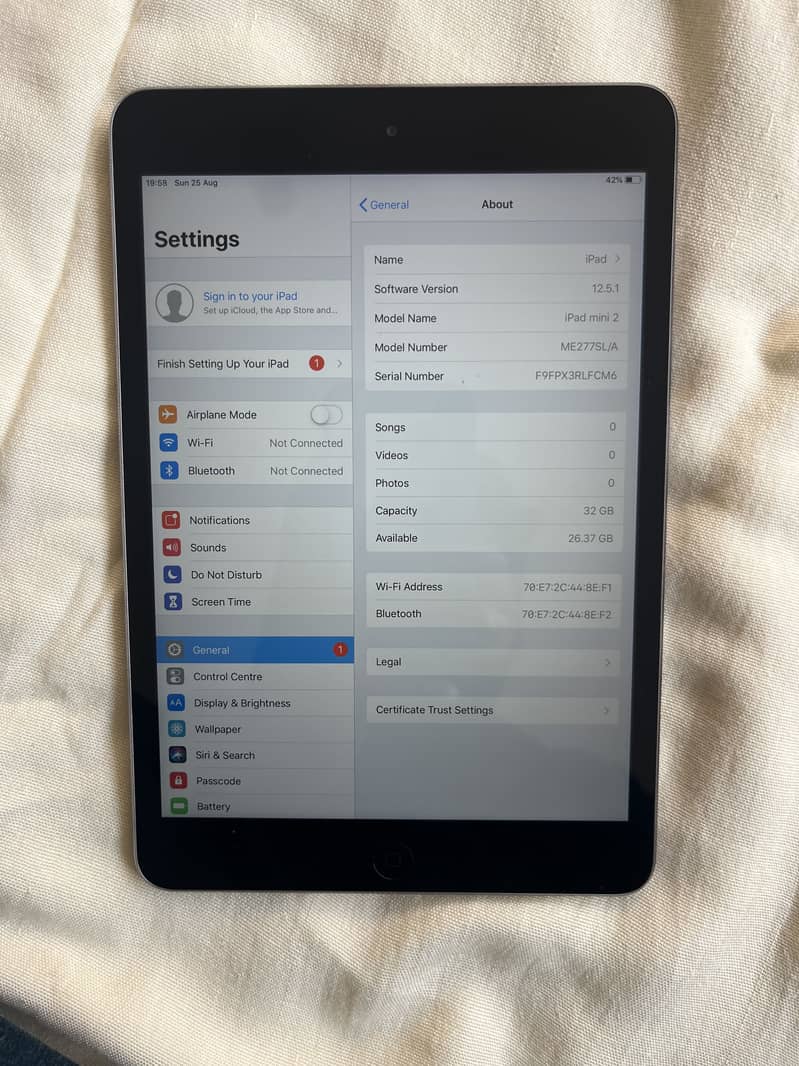 Apple ipad mini2 0