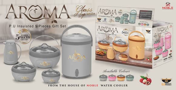 Glorious Aroma 5 Pcs Glass Top Gift Pack