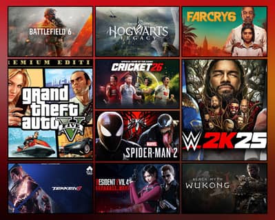 GTA 5°RDR2°TEKKEN 8 JESI PC GAMES INSTALL KRWAYE ALL OVER PAKISTAN