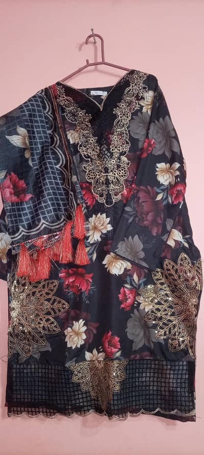 shirt printed trouser printed dupatta