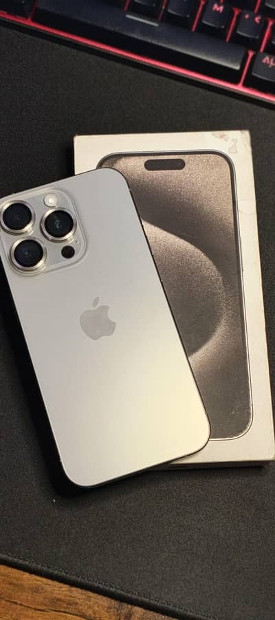 Iphone 15 Pro Natural Titanium - 128GB (NON-PTA JV LLA MODEL)