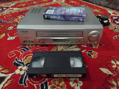 sharp 6 head vcr ok and new condition full working