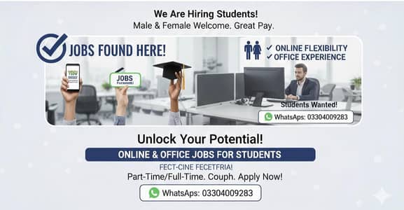 Office + Home Based Job Available | Earn While Learning