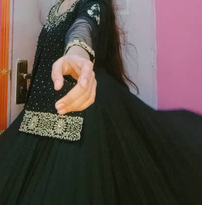 Girls Black Party Wear Frock for Sale