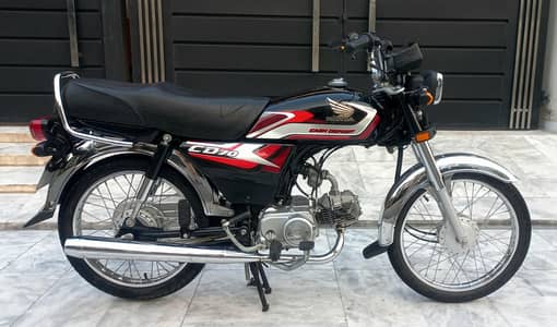 Honda CD 70 Model 2024 Sticker 2025