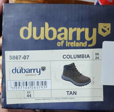 Dubarry Columbia Tan Leather Waterproof Men's Boots (5867-07)