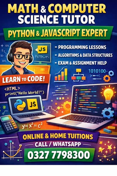 Math & Computer Science Tutor | Python & JavaScript Expert