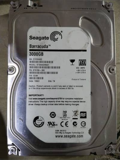 Seagate Hard drive 3000GB