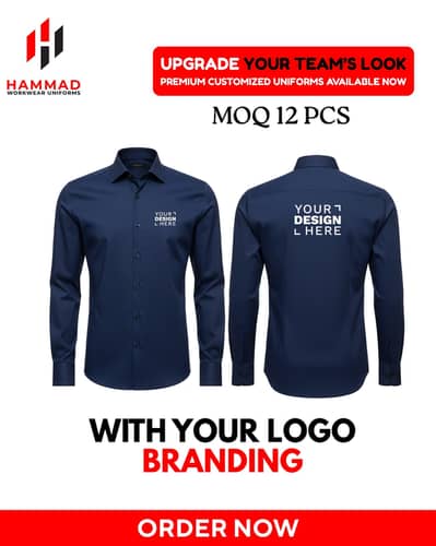 Formal Office Shirt Uniform | With Logo Branding
