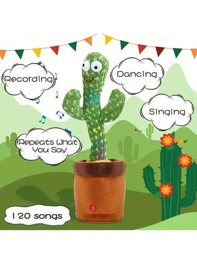 Dancing cactus push Toy for kids