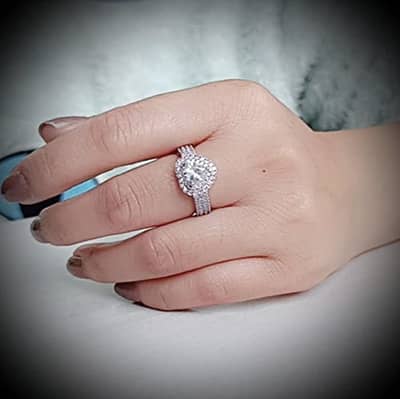 S925 heart ring