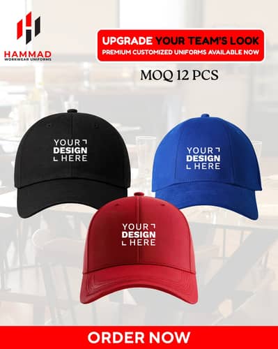 Corporate & Promotional Caps | Logo Printing Available