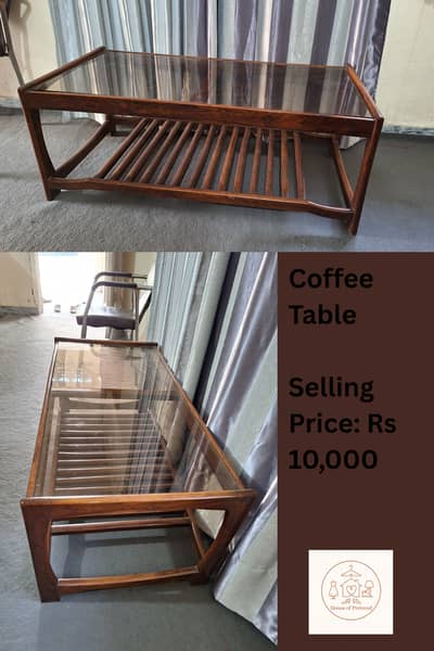 Solid wood coffee table