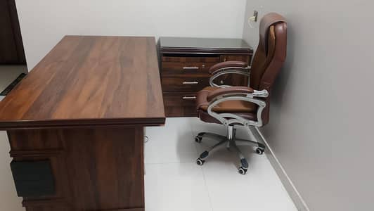 Office table and chair