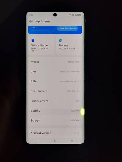 Tecno Canon 40 pro 8+4/256