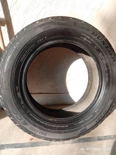 Dunlop tyre slightly used WhatsApp 0345-3352659