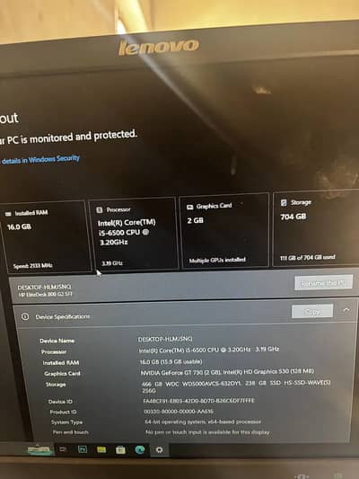 i5 6 genration 16gb ram 2gb graphic card