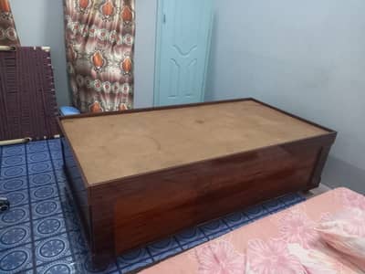 Single bed wooden