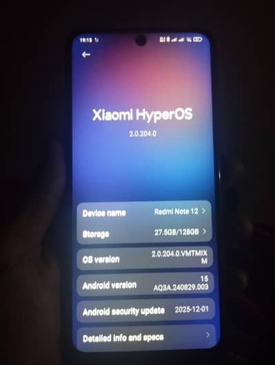 Redmi note 12 8+8/128 dual sim pta with box