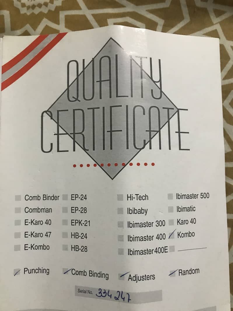 COMBO Binding Machine 9