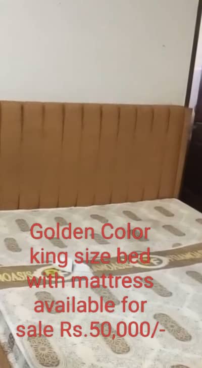 King size Beds with Mattress for sale at PWD Society Islamaba