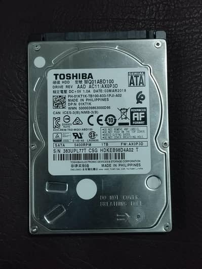 1 TB HDD Toshiba