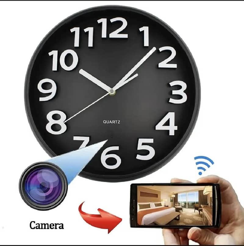 Wall Clock Camera For Home Security With Application 0