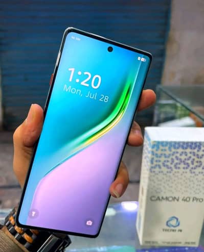 tecno comon 40 Pro 8 GB ram 256 GB memory 03193220576/
