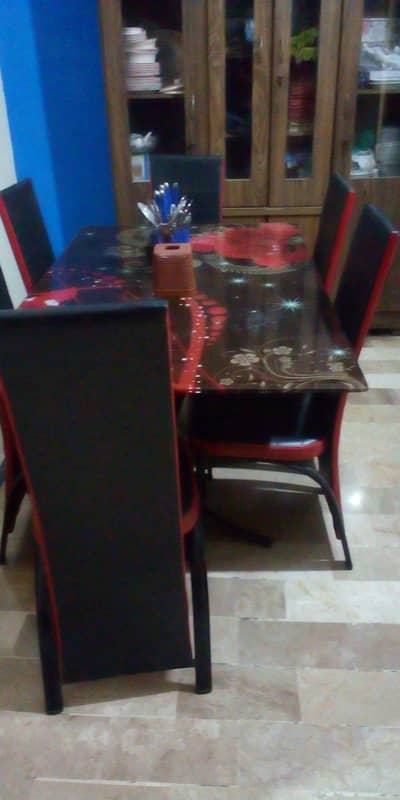 dining table with chairs for sale in Malir city, Karachi