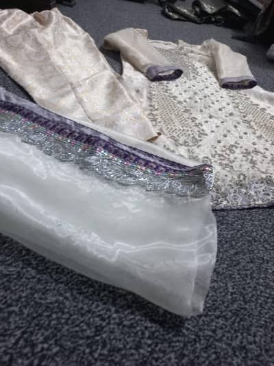 White Fancy organza Suite