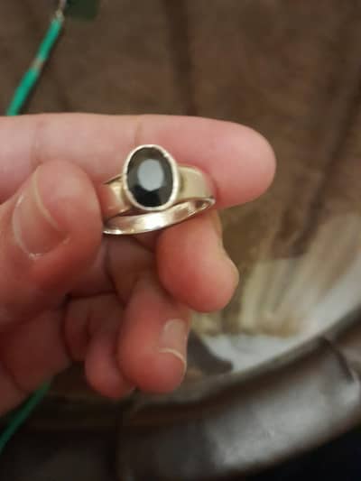 Neelam Stone Ring in Silver for Sale