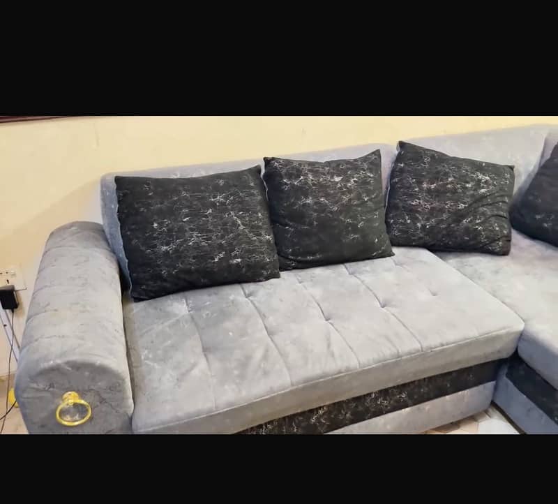 L shape sofa set 2