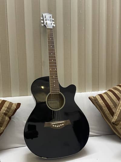 Carlos f511bk guitar gloss black