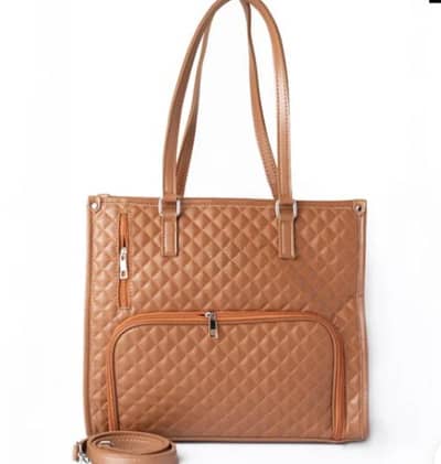 Embossa Brown Silaya Tote bag with thermal insulation