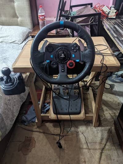 Logitech g29 - Custom Made Wood Table For Sale