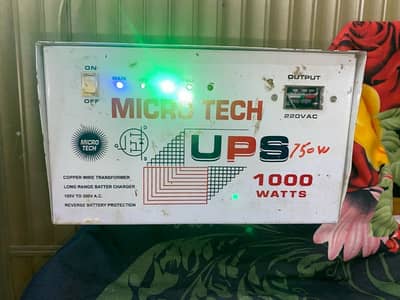 Micro Tech UPS 1000 Watts (750W) – Working Condition