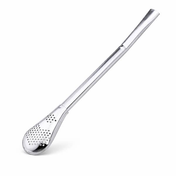 Stainless Steel Straw Spoon | Coffee & Juice Filter Spoon | Reusable Tea / Coffee Stirrer | Eco-Friendly Drink Spoon