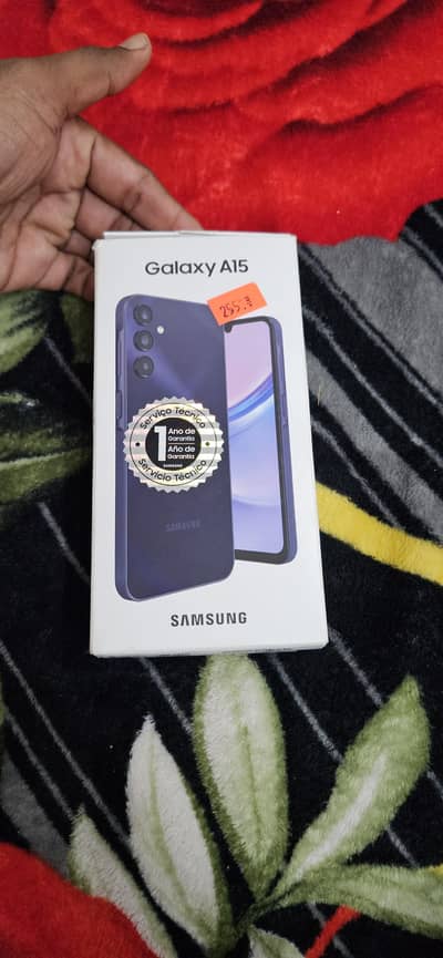A15 samsung like new with  box