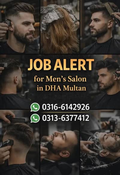 Barber / Hair Stylist urgent hiring DHA Multan