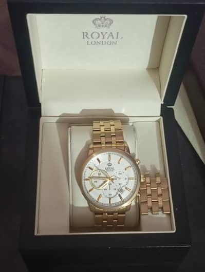 Royal London Gold-plated Chronograph