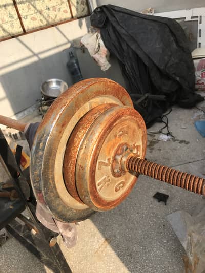 Steel plates, Rod, Dumbell rod, benchpress