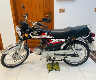 Honda CD 70 Black 05-2025 | 1st Owner