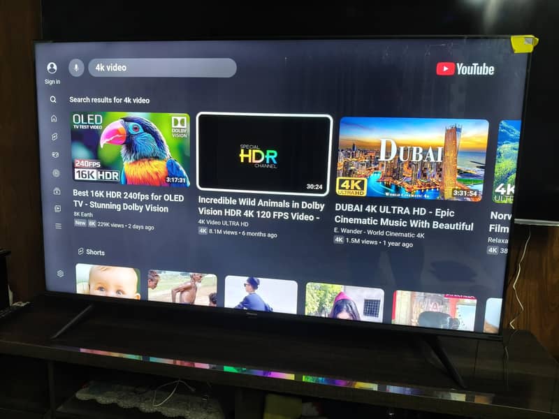 HISENSE 55" model E6H 0